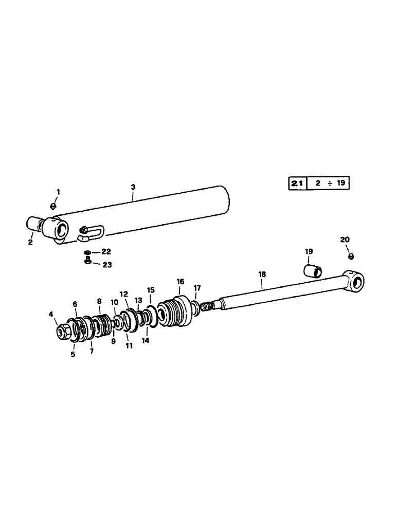 Схема запчастей Case 221B - (8-10) - BUCKET CYLINDER, 121B (DAH1215912-) / 221B (DAH2215913-) (08) - HYDRAULICS