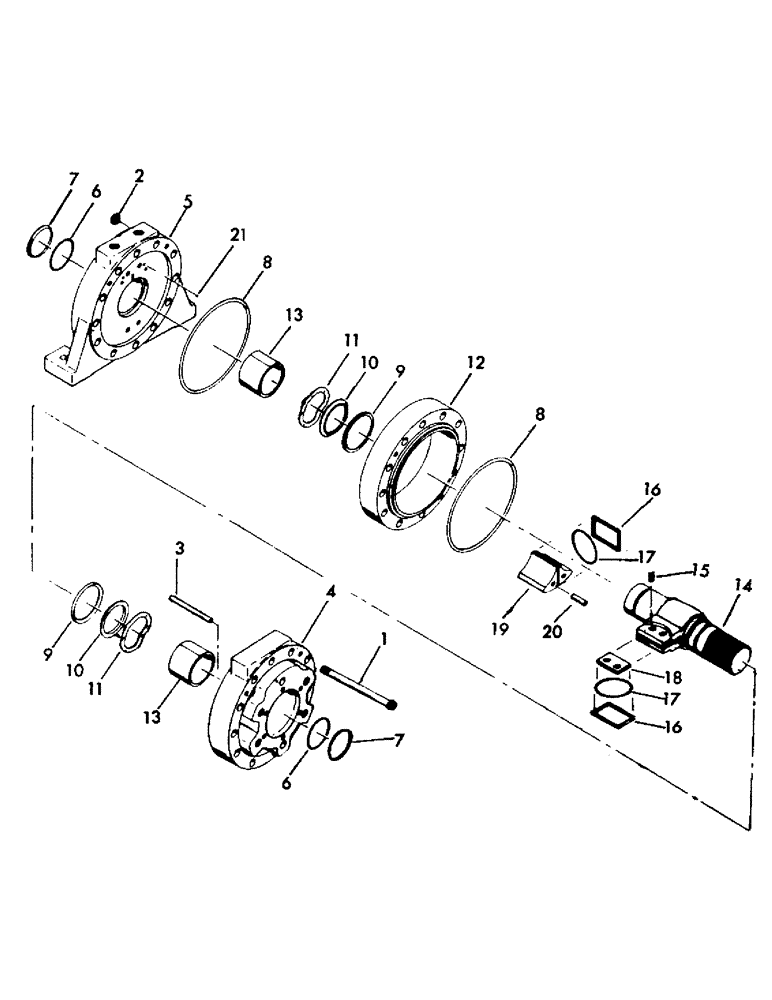 Схема запчастей Case 30YM - (078) - PULPWOOD CLAM ACTUATOR, HOUDAILLE #410000LSB (18) - ATTACHMENT ACCESSORIES