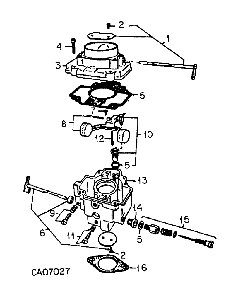 Схема запчастей Case 4130 - (12-12) - 75323C91 - POWER, CARBURETOR, FOR 4130 LOADERS WITH (04) - Drive Train