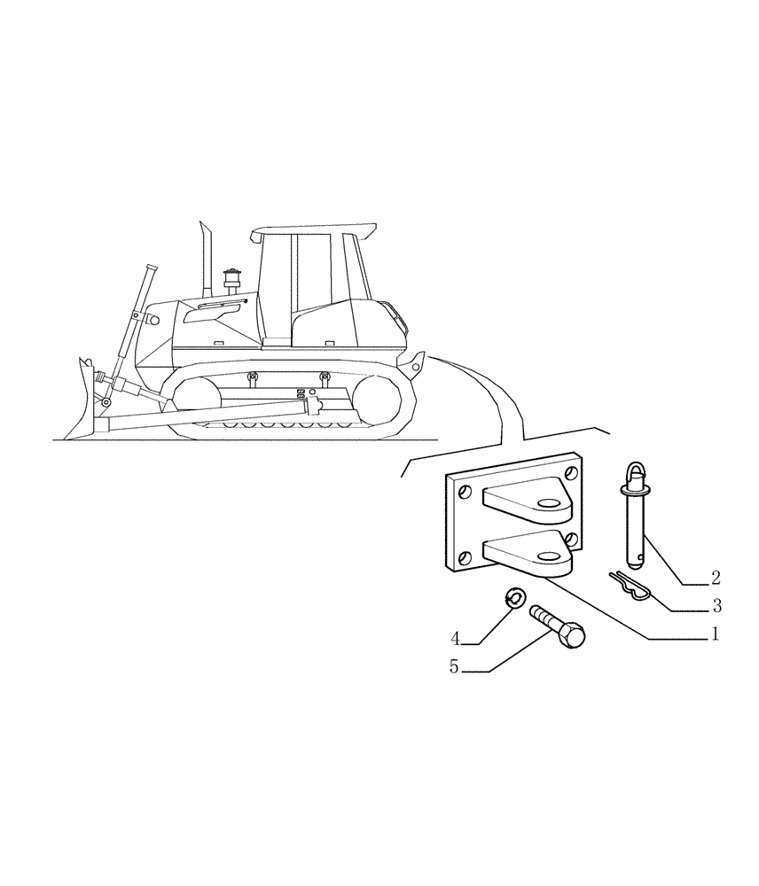 Схема запчастей Case 1850K LT - (9.560[01]) - TOW HOOK - REAR - OPTIONAL CODE 76078283 (19) - OPTIONS