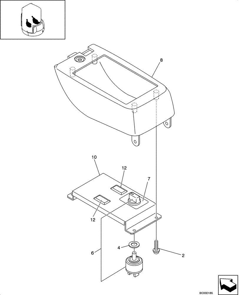 Схема запчастей Case CX25 - (09-39[00]) - PANEL ASSY - LEFT HAND - CAB (TRAVEL ALARM) (09) - CHASSIS/ATTACHMENTS