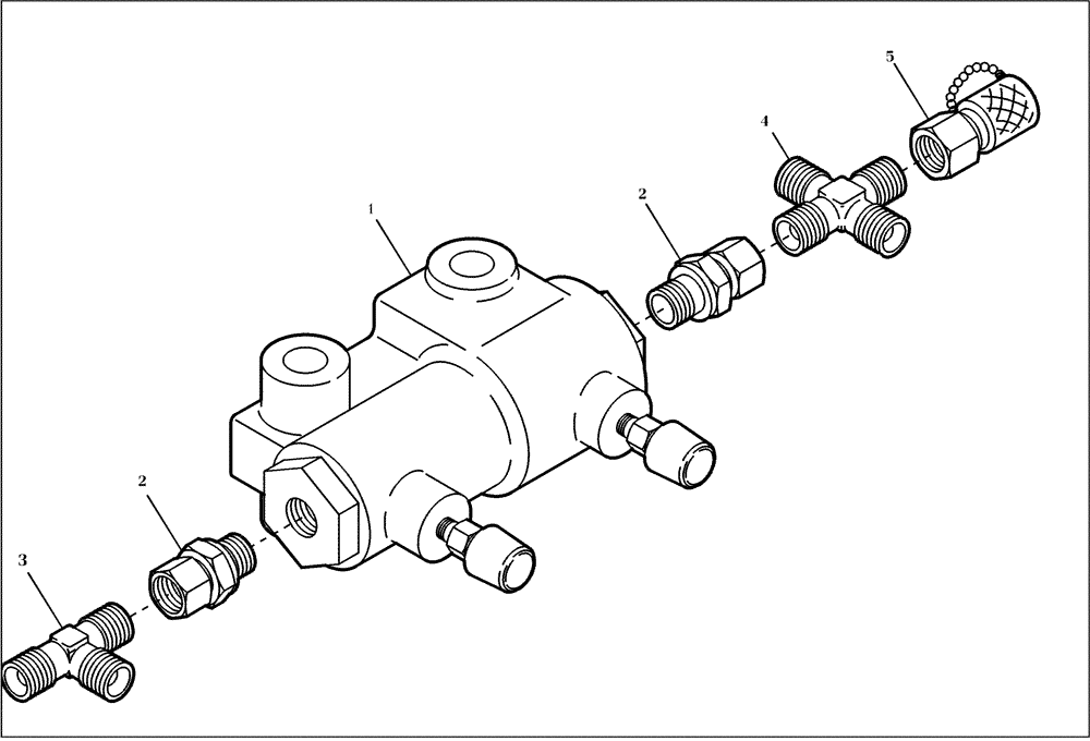 Схема запчастей Case 221D - (23.050[002]) - BRAKE ADDING VALVE FAST GEAR (OPTION) (S/N 581101-UP) (35) - HYDRAULIC SYSTEMS