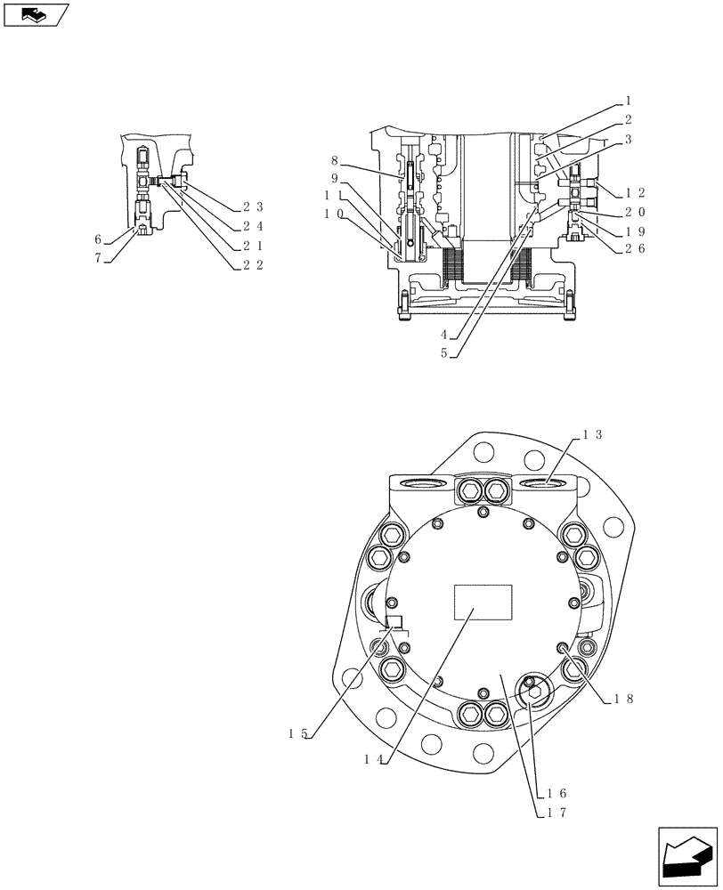 Схема запчастей Case SV185 - (29.353.AD[07]) - MOTOR, REXROTH DRIVE MOTOR 1SPD (SR130-SV185) (29) - HYDROSTATIC DRIVE