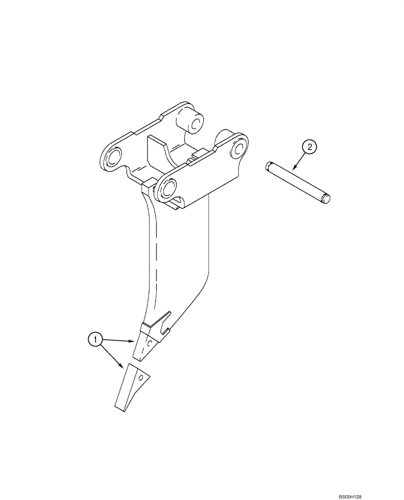 Схема запчастей Case 580SM - (09-33) - FROST POINT ASSEMBLY (09) - CHASSIS/ATTACHMENTS