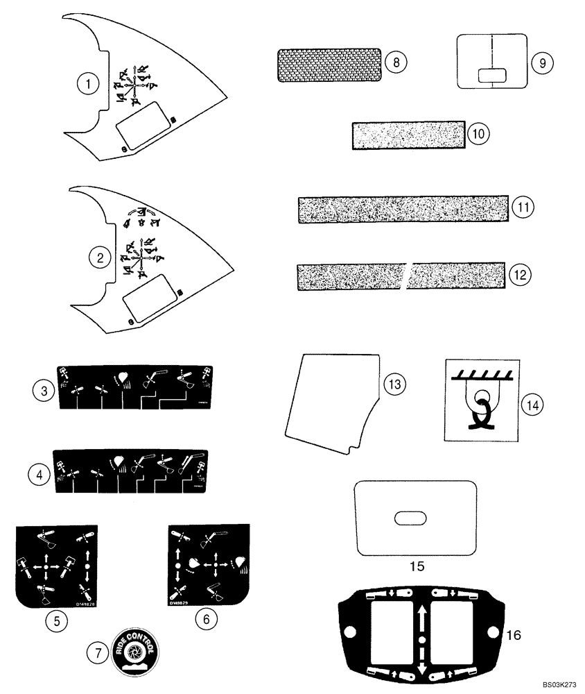 Схема запчастей Case 580SM - (09-73) - DECALS (09) - CHASSIS/ATTACHMENTS