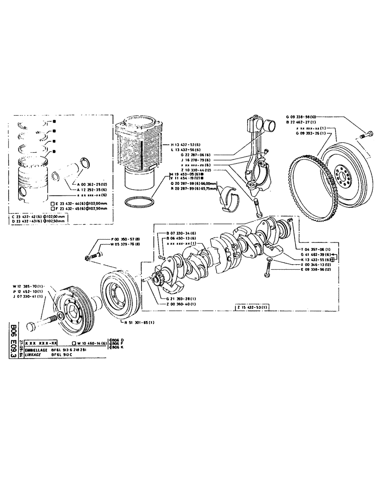 Схема запчастей Case 160CL - (063) - LINKAGE (05) - UPPERSTRUCTURE CHASSIS