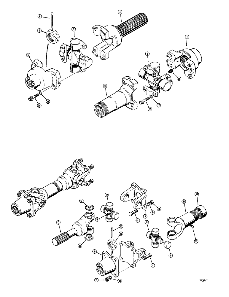 Схема запчастей Case 400C - (224) - SWEED WINCH, WINCH DRIVE SHAFTS, SYNCHROMESH MODELS ONLY (88) - ACCESSORIES