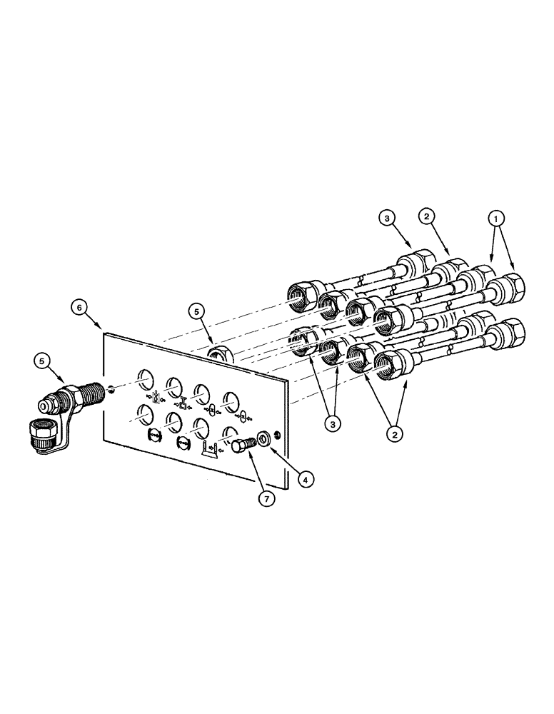 Схема запчастей Case 845 - (08-130[01]) - DIAGNOSTIC PRESSURE PORTS (08) - HYDRAULICS