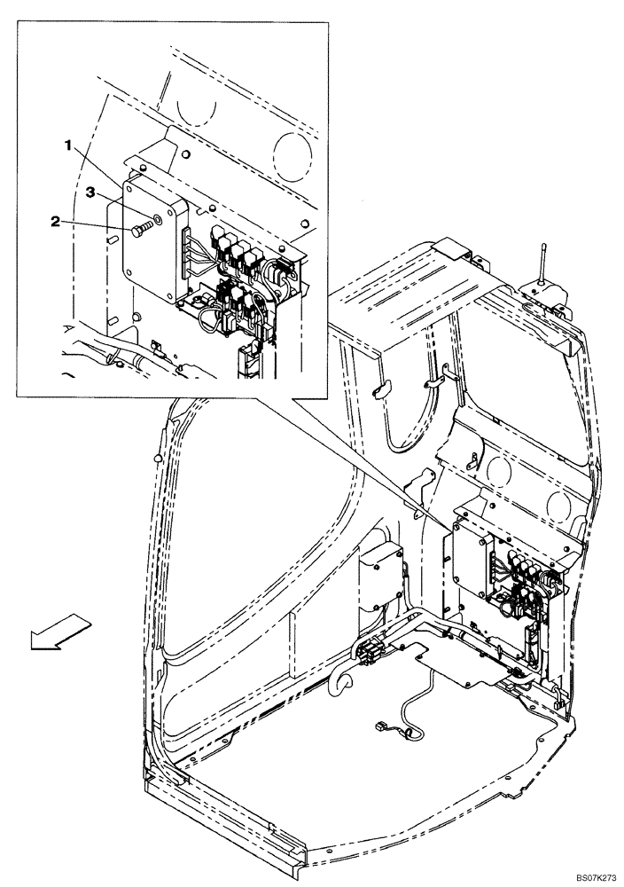 Схема запчастей Case CX225SR - (04-19) - CONTROLLER (04) - ELECTRICAL SYSTEMS