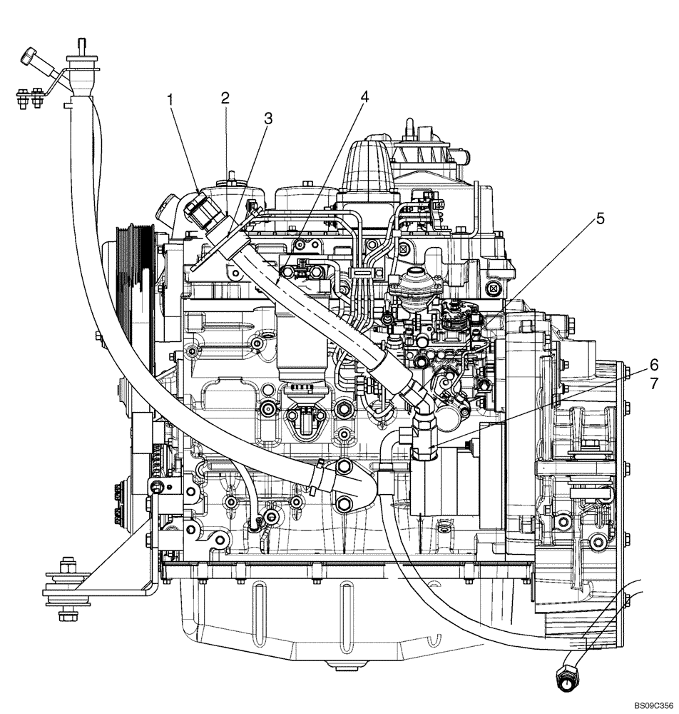 Схема запчастей Case 440 - (06-30A) - HYDROSTATICS - RESONATOR (EUROPE) (06) - POWER TRAIN