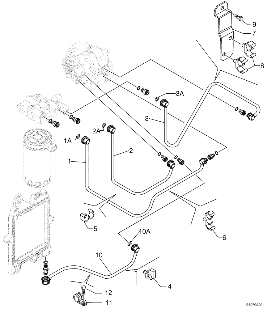 Схема запчастей Case 850L - (03-09) - FUEL INJECTION SYSTEM (03) - FUEL SYSTEM