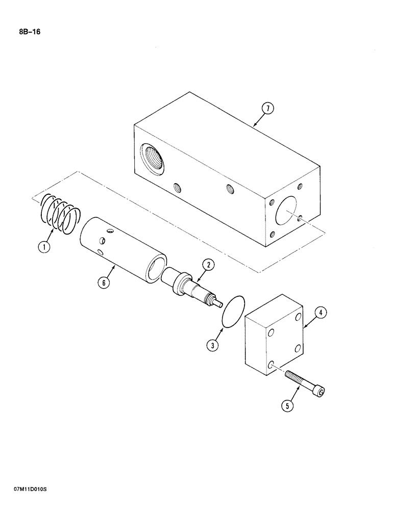 Схема запчастей Case 688 - (8B-16) - THERMOSTAT-CONTROLLED VALVE (08) - HYDRAULICS