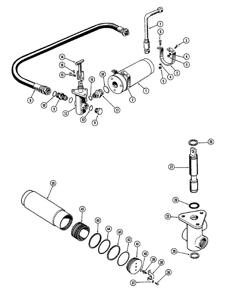 Схема запчастей Case W10 - (178) - ACCUMULATOR ATTACHMENT (08) - HYDRAULICS