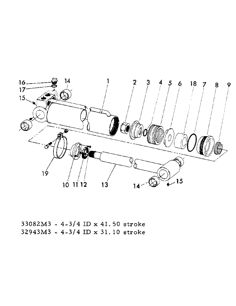 Схема запчастей Case 30YM - (032) - CROWD, LIFT, AND TOOL CYLINDERS (07) - HYDRAULIC SYSTEM