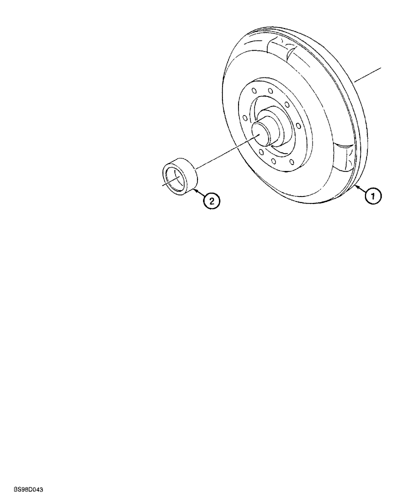 Схема запчастей Case 580SL - (6-094) - CLARK POWERSHIFT TRANSMISSION ASSEMBLY, TORQUE CONVERTER (06) - POWER TRAIN