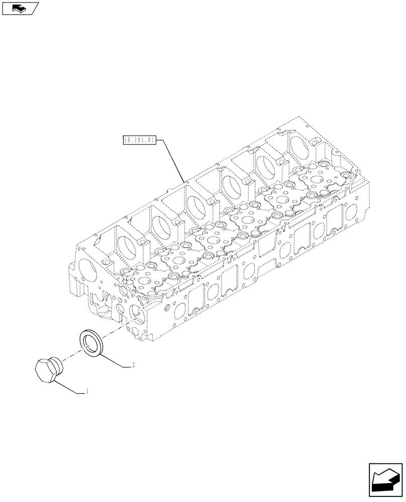 Схема запчастей Case F2CE9684P E024 - (10.120.01) - ENGINE BRAKE (504223088) (10) - ENGINE