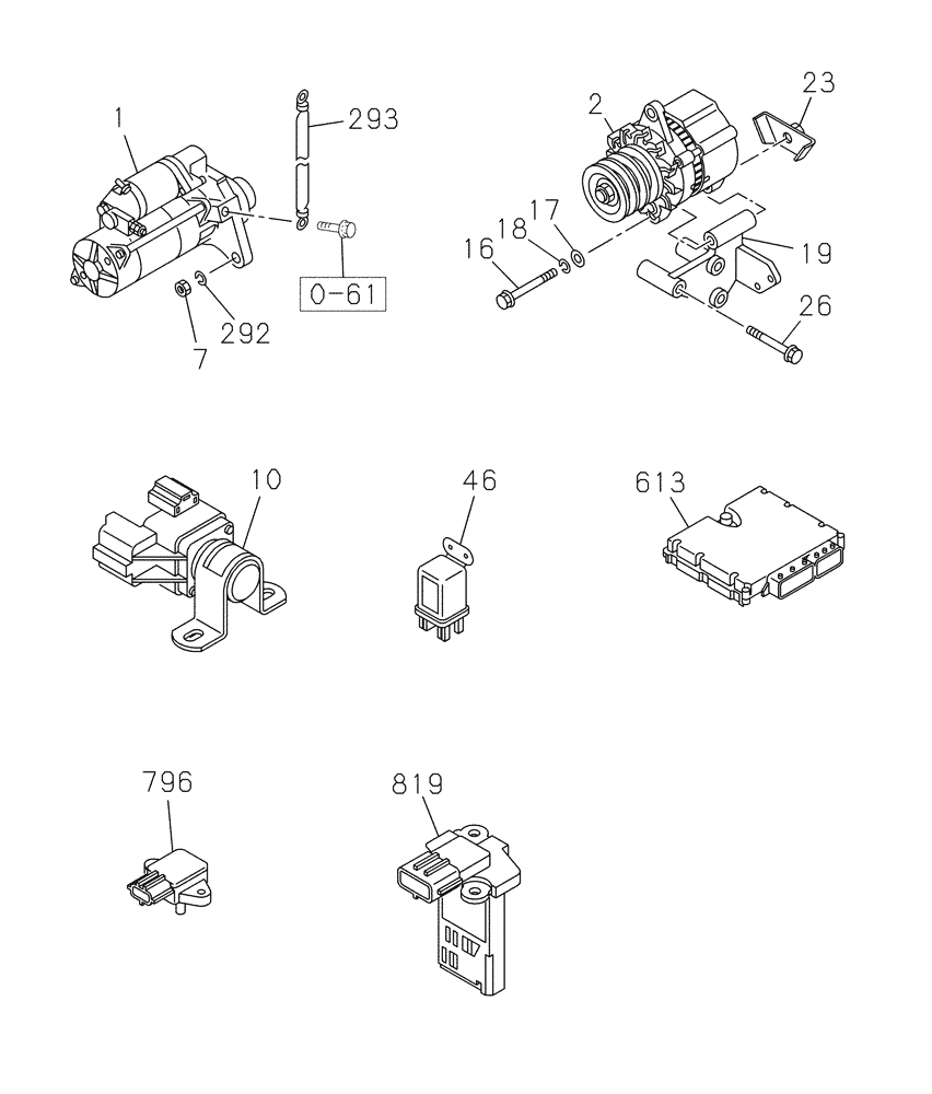 Схема запчастей Case CX350C - (04-016[00]) - ELECTRICAL ACCESSORIES - ENGINE (04) - ELECTRICAL SYSTEMS