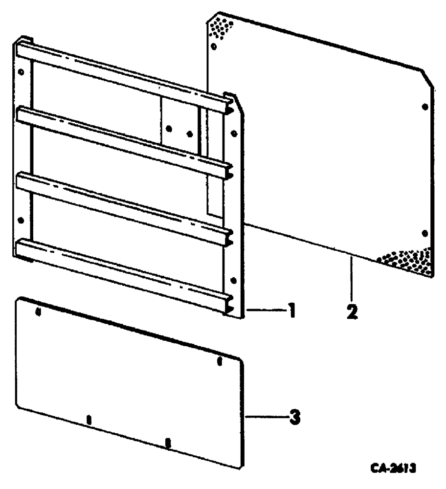 Схема запчастей Case 3400 - (009) - RADIATOR GRILLE (10) - ENGINE