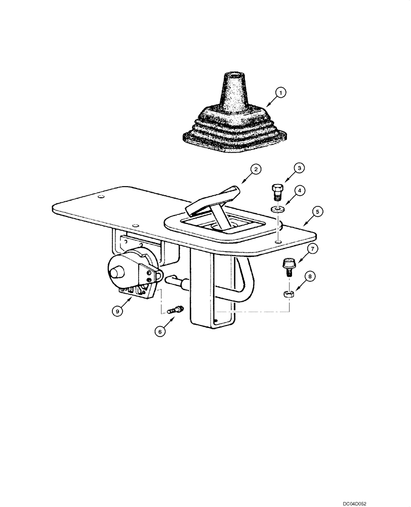 Схема запчастей Case 885 - (06.03[00]) - INCHING PEDAL (06) - POWER TRAIN