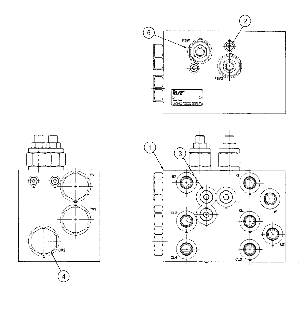 Схема запчастей Case 6030 - (08-08) - VALVE, CONTROL POWER WRENCH (08) - HYDRAULICS