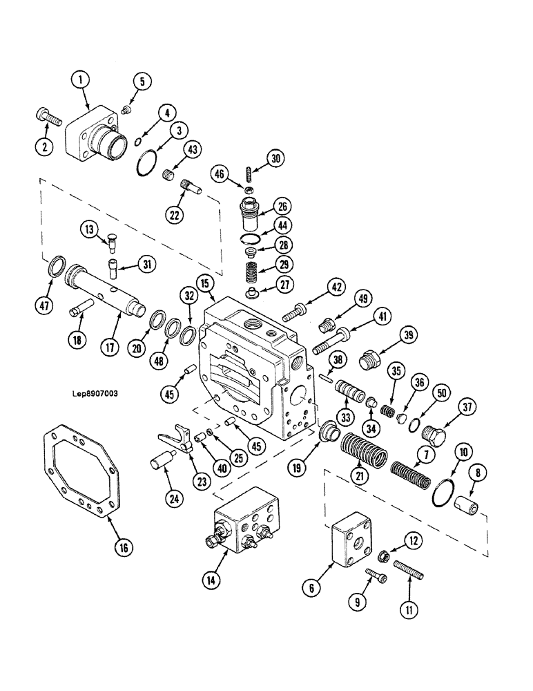 Схема запчастей Case 688C - (8B-44) - REGULATOR (07) - HYDRAULIC SYSTEM