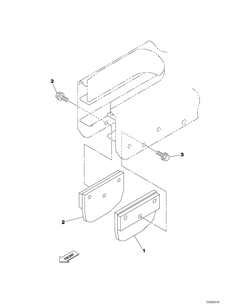 Схема запчастей Case CX80 - (05-02) - GUIDE, CHAIN (11) - TRACKS/STEERING