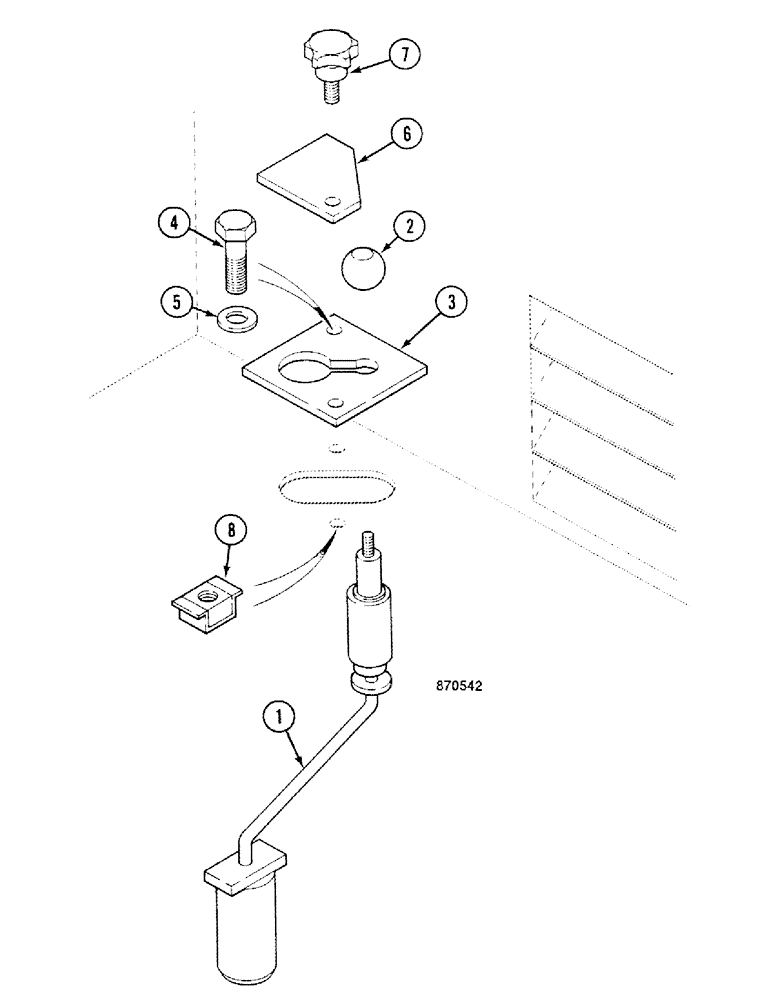 Схема запчастей Case 688C - (9D-22) - UPPERSTRUCTURE SWING LOCKING CONTROL (05.1) - UPPERSTRUCTURE CHASSIS/ATTACHMENTS