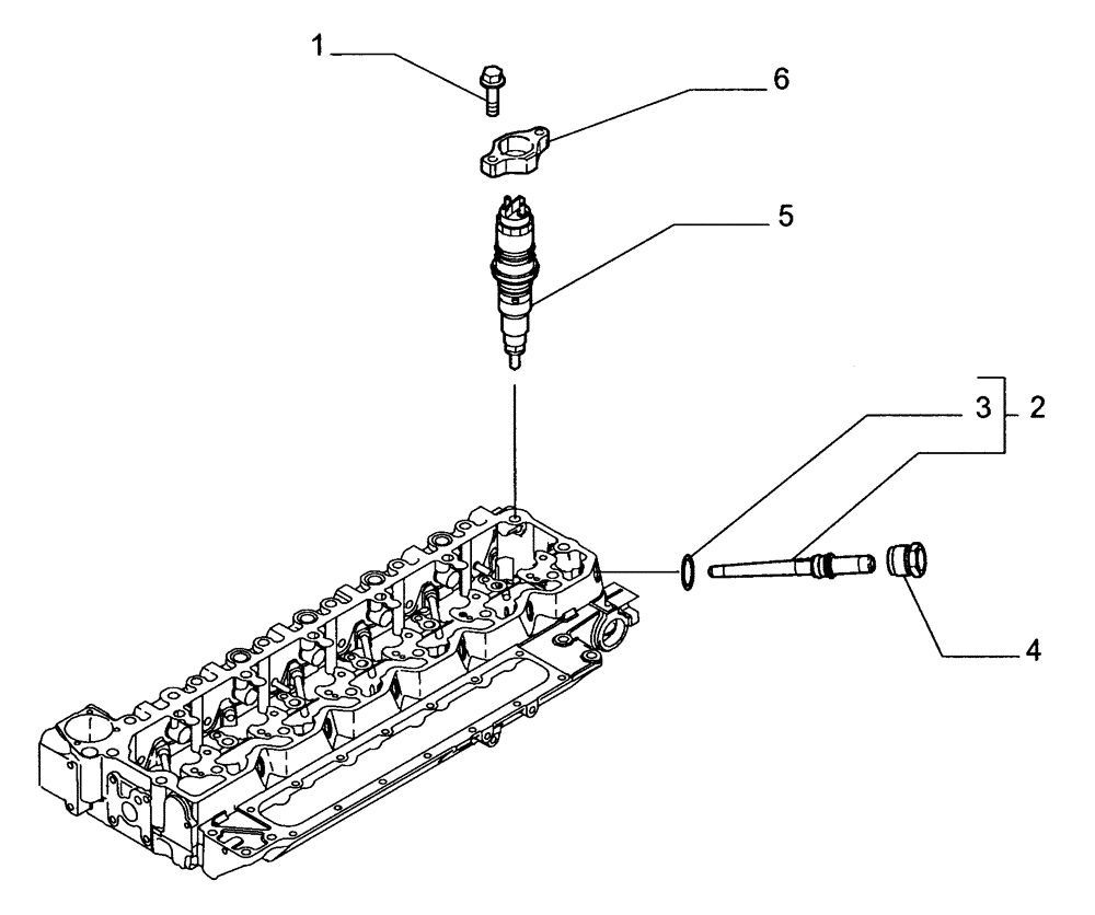 Схема запчастей Case 885 - (03-24[01]) - FUEL INJECTOR (03) - FUEL SYSTEM