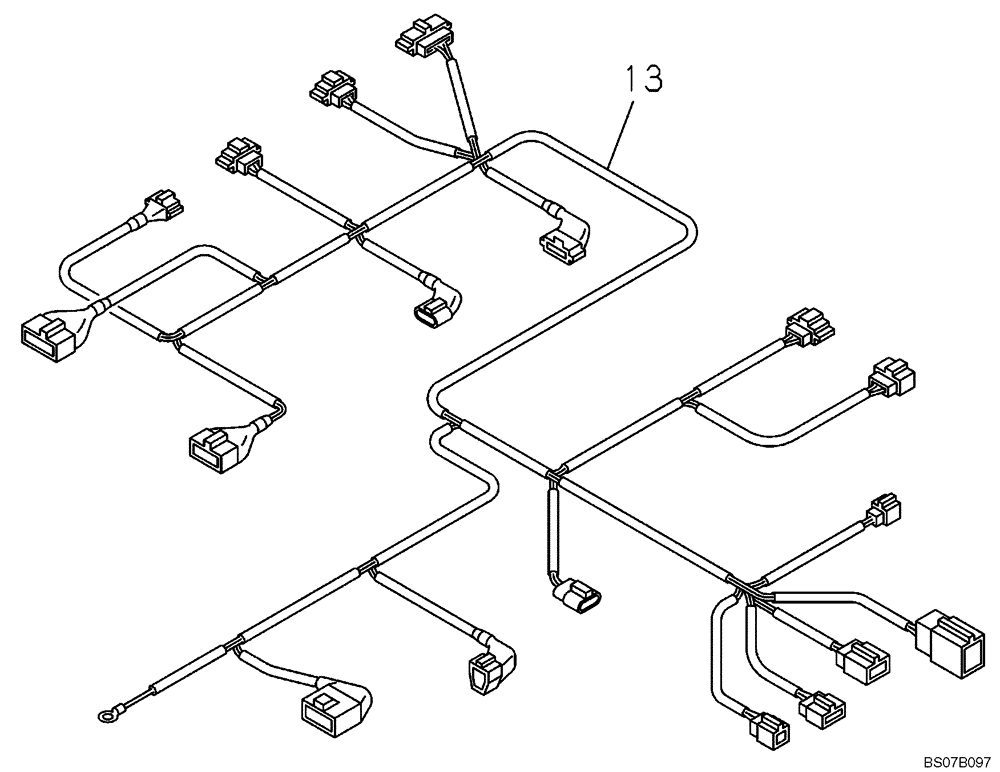 Схема запчастей Case CX470B - (04-04) - ELECTRICAL ACCESSORIES - ENGINE (04) - ELECTRICAL SYSTEMS