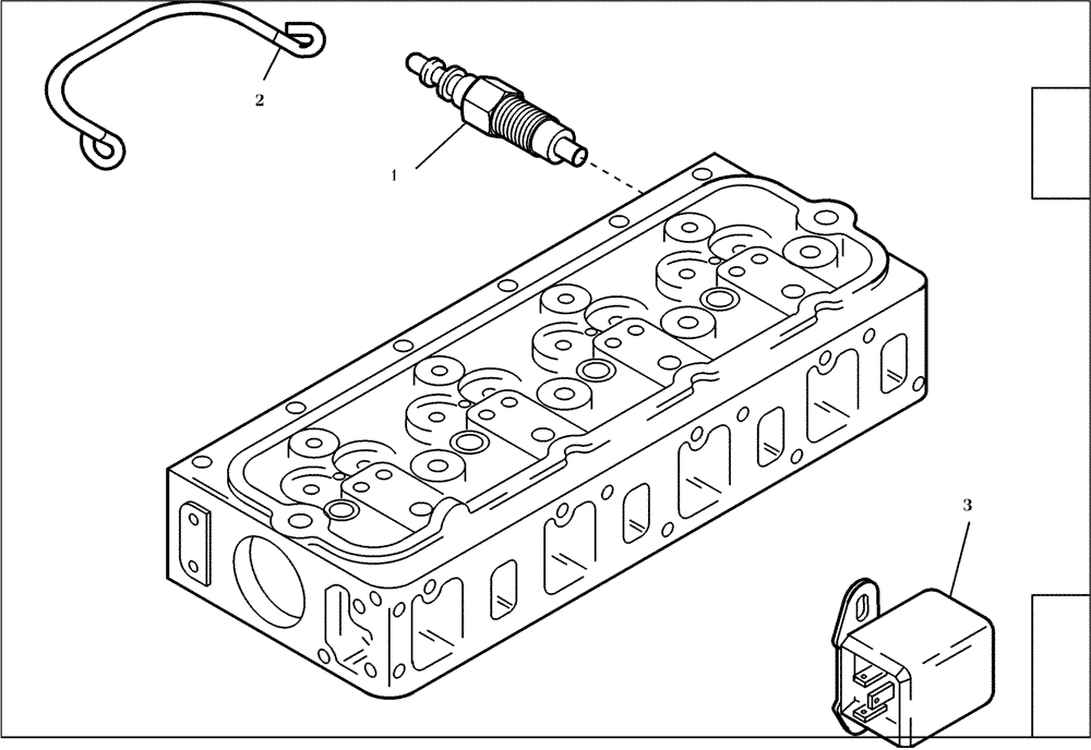 Схема запчастей Case 221D - (95.083[001]) - COLD START SYSTEM (S/N 581101-UP) (10) - ENGINE