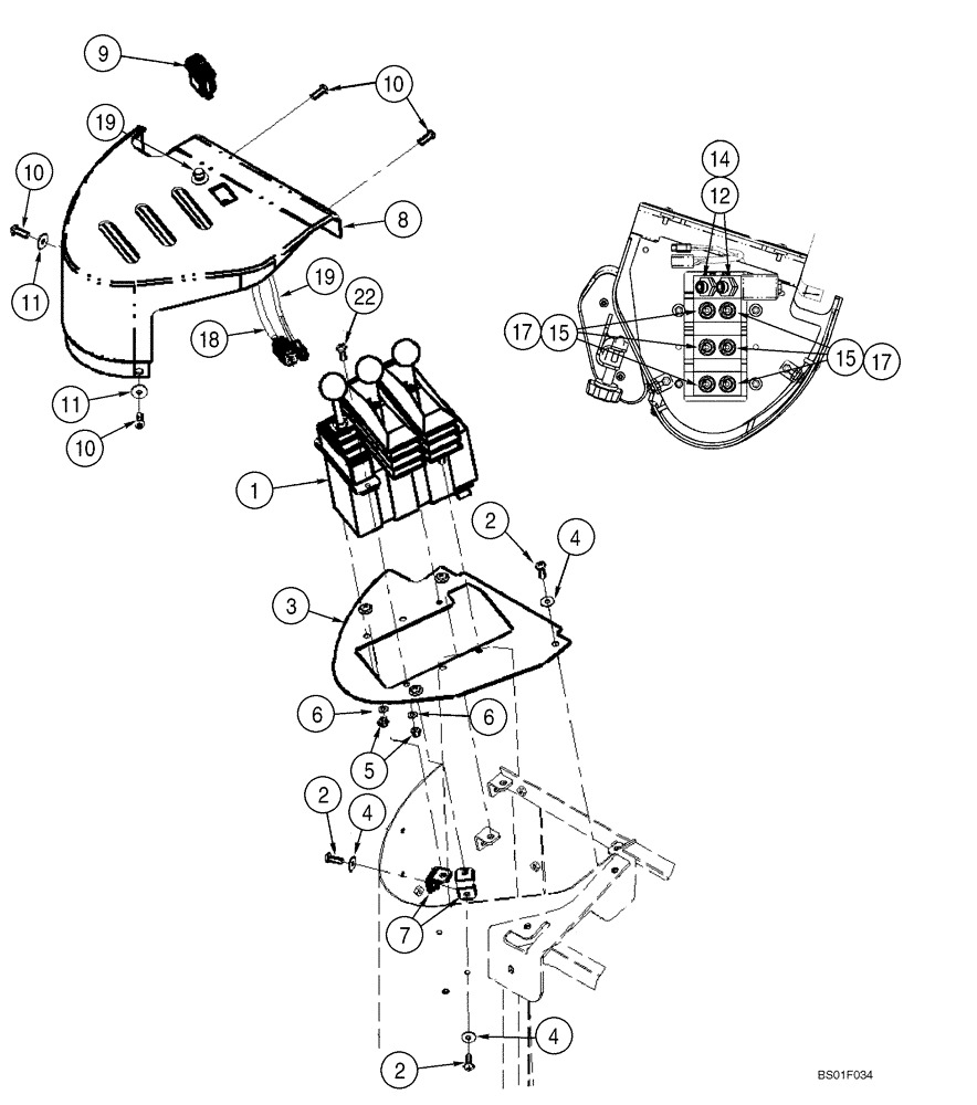 Схема запчастей Case 821C - (08-29) - HYDRAULICS - LOADER CONTROL (08) - HYDRAULICS