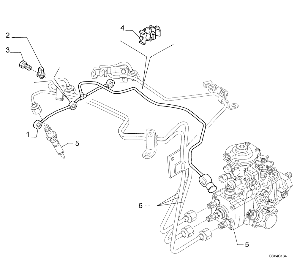 Схема запчастей Case 435 - (03-11) - FUEL INJECTION SYSTEM (03) - FUEL SYSTEM