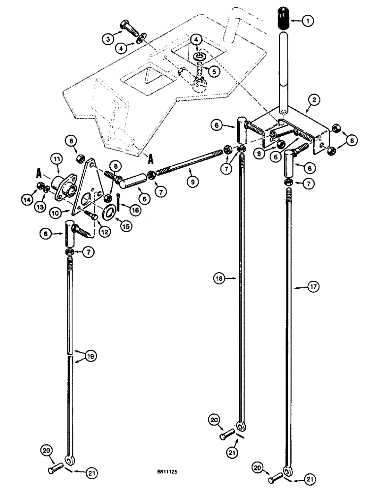 Схема запчастей Case 660 - (9-018) - BACKFILL BLADE CONTROLS (09) - CHASSIS/ATTACHMENTS