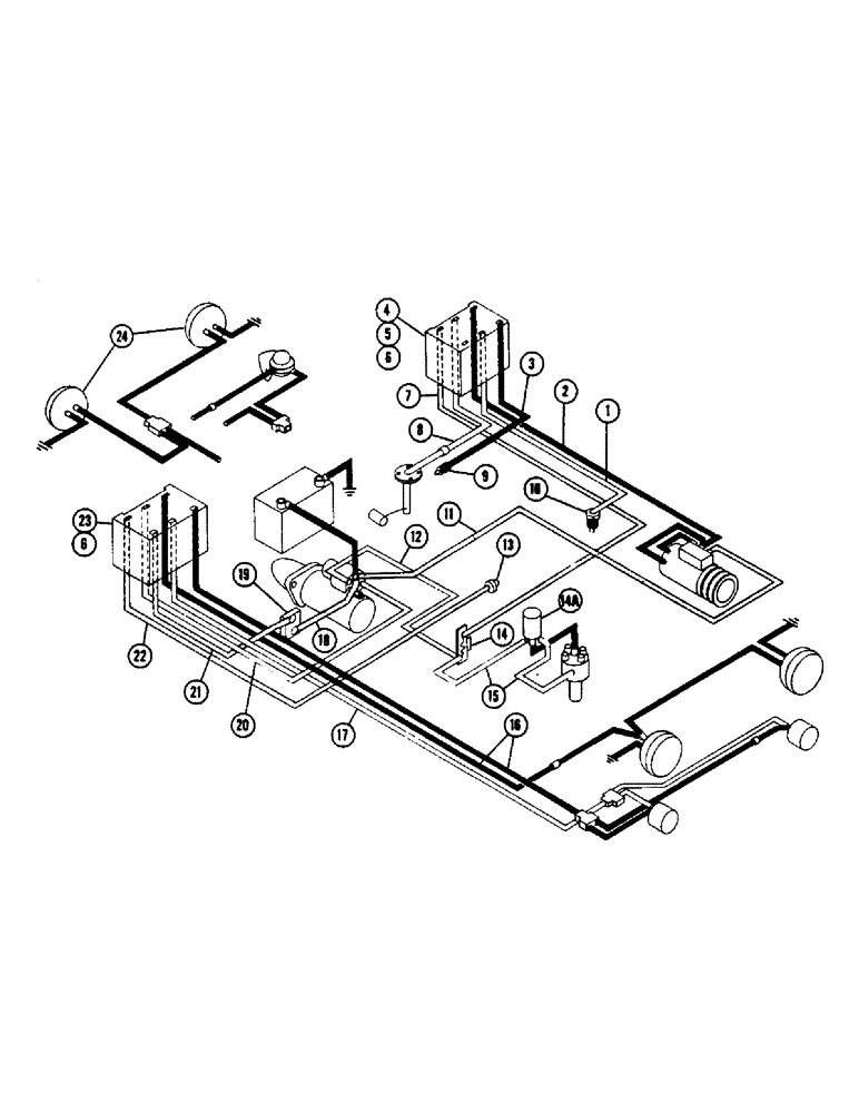 Схема запчастей Case W7 - (106) - GENERATOR ELECTRICAL SYSTEM, (GASOLINE & DIESEL), PRIOR TO SN. 9801417 (04) - ELECTRICAL SYSTEMS