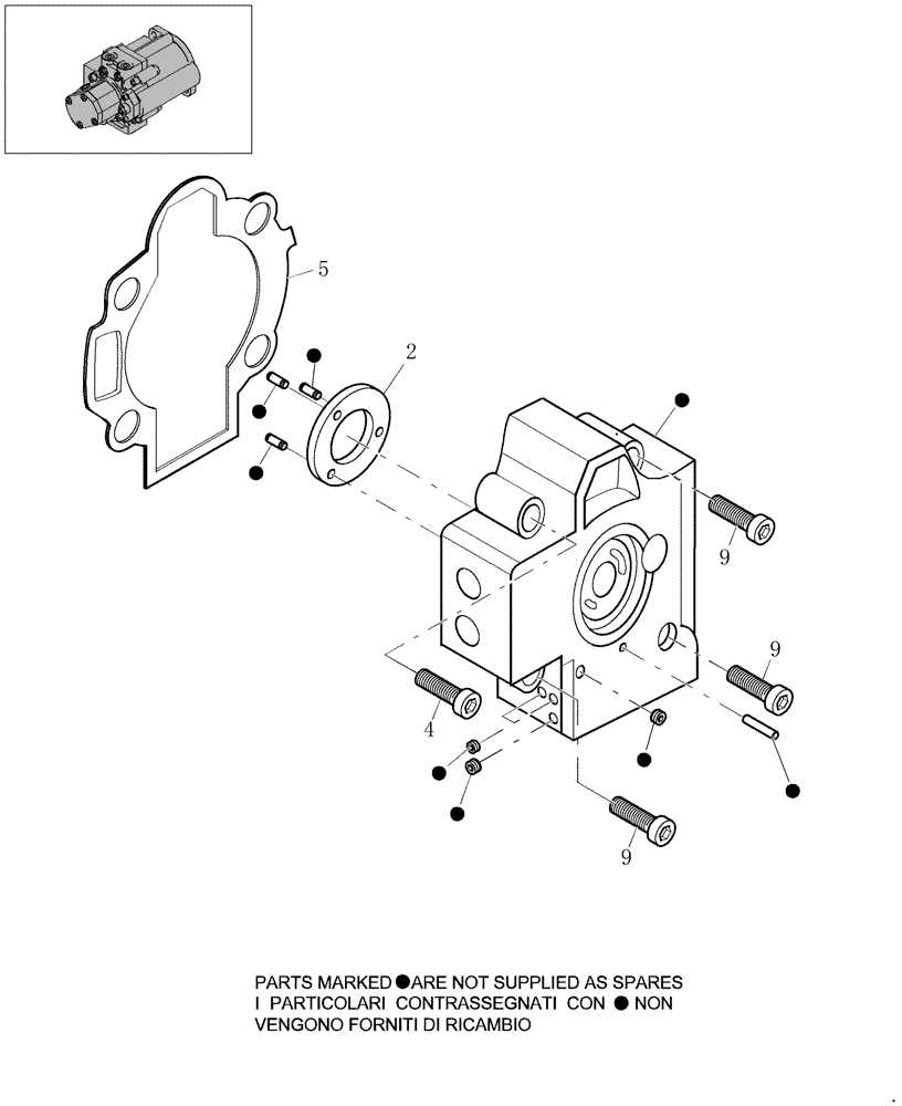 Схема запчастей Case CX22B - (1.030A[03]) - HYDRAULIC PUMP - COMPONENTS (35) - HYDRAULIC SYSTEMS