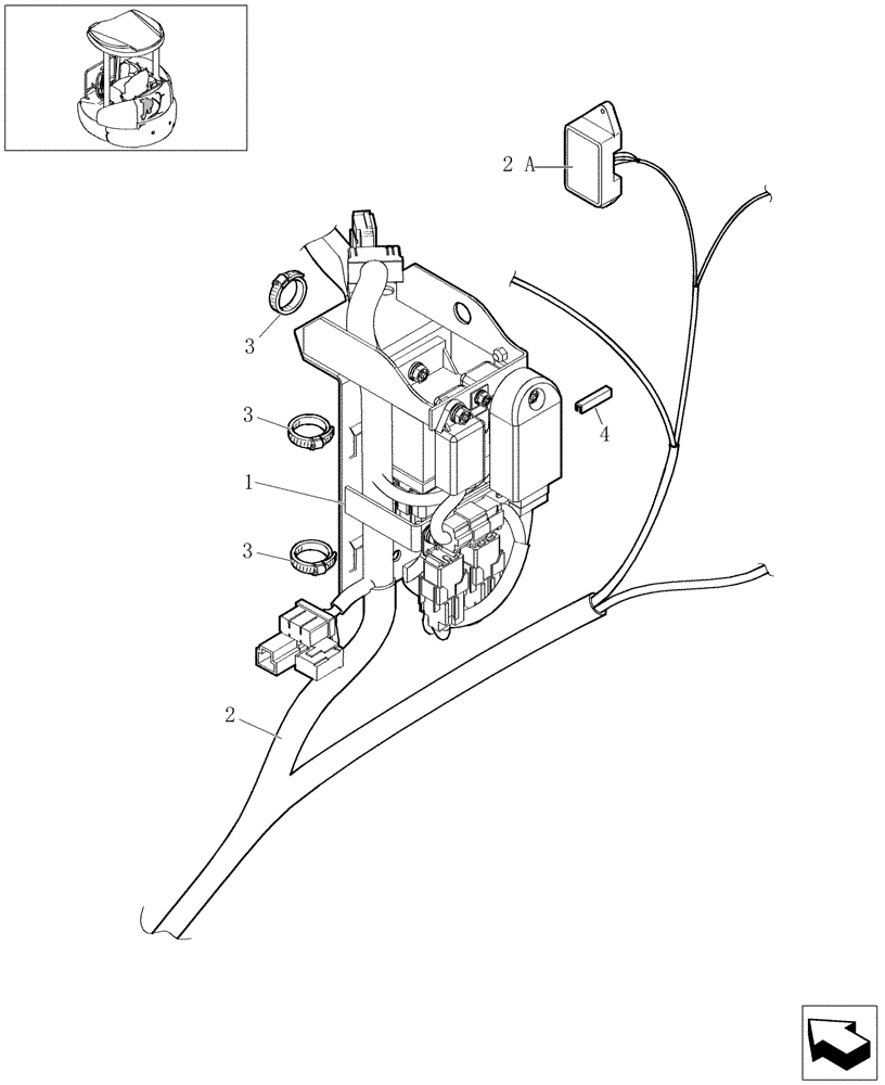 Схема запчастей Case CX27B - (1.220[09A]) - ELECTRIC SYSTEM - RELÈ BOX (01) - Section 1