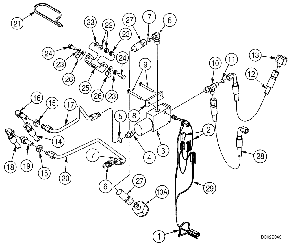 Схема запчастей Case 95XT - (08-05) - HYDRAULICS - COUPLER SYSTEM (Dec 2 2009 3:49PM) (08) - HYDRAULICS