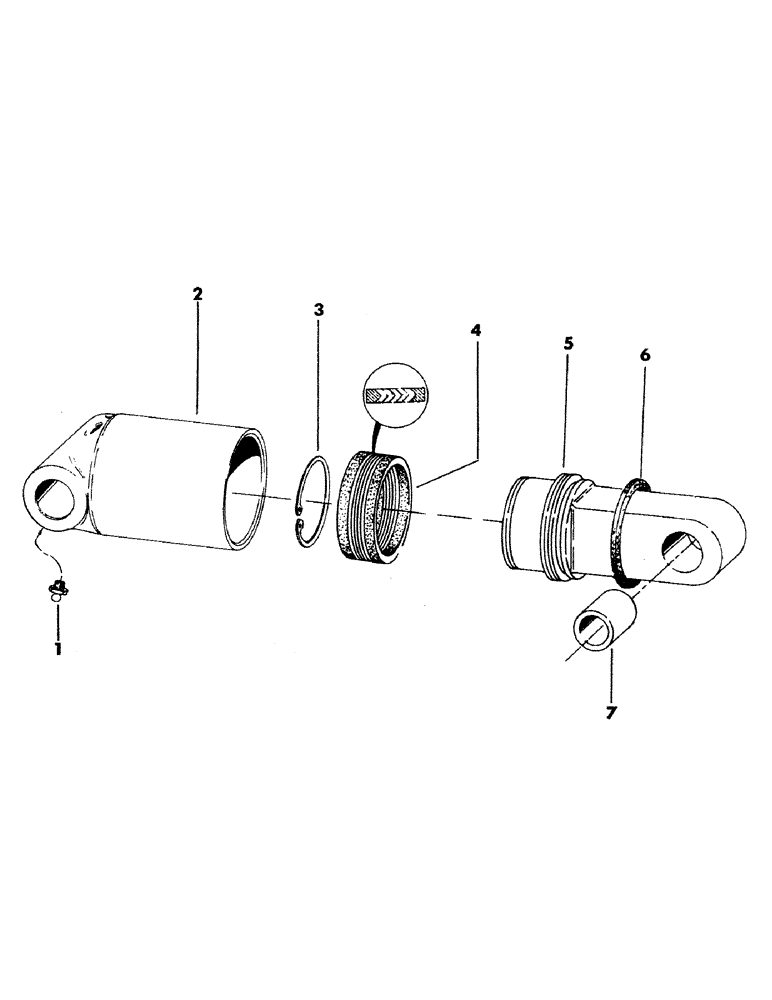 Схема запчастей Case 35YC - (126) - LEVELER CYLINDER, (6.25" ID X 4.70" STROKE) (07) - HYDRAULIC SYSTEM