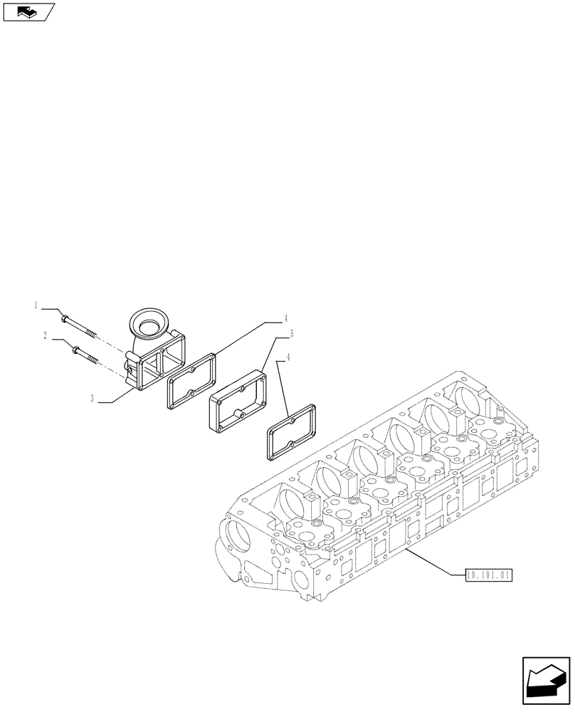 Схема запчастей Case F3BE0684N E918 - (10.254.01) - INTAKE MANIFOLD (504055366-504236520) (10) - ENGINE