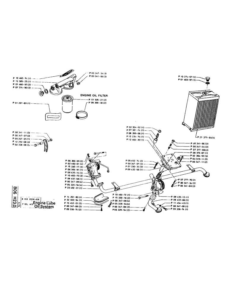 Схема запчастей Case 220CKS - (30) - ENGINE LUBE OIL SYSTEM (01) - ENGINE