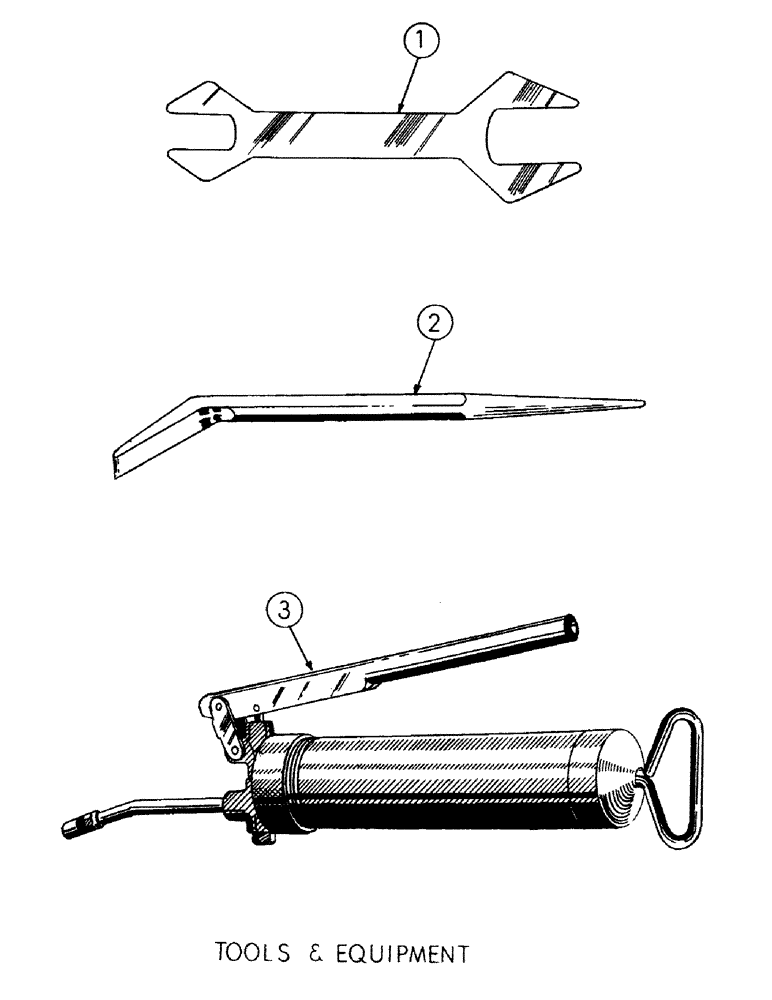 Схема запчастей Case 300 - (069) - TOOLS & EQUIPMENT (04) - UNDERCARRIAGE