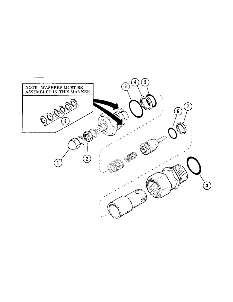 Схема запчастей Case 50 - (268[1]) - PORT RELIEF CARTRIDGE ("R" SERIES) (35) - HYDRAULIC SYSTEMS