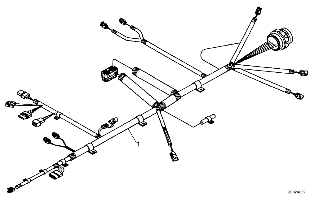 Схема запчастей Case CX330 - (04-05) - HARNESS - ELECTRONIC IGNITION CONTROL MODULE (04) - ELECTRICAL SYSTEMS