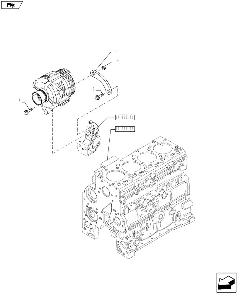 Схема запчастей Case F4HFE413J A002 - (55.301.01) - ALTERNATOR (55) - ELECTRICAL SYSTEMS