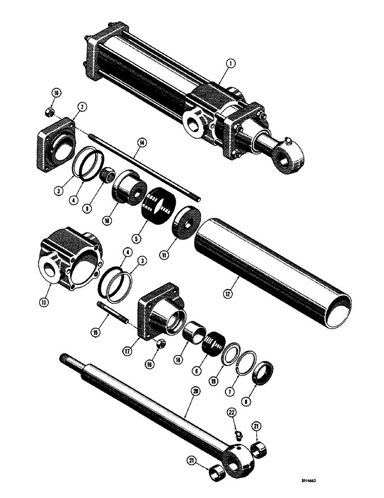 Схема запчастей Case 750 - (246) - * R16739 RIPPER CYLINDER (07) - HYDRAULIC SYSTEM