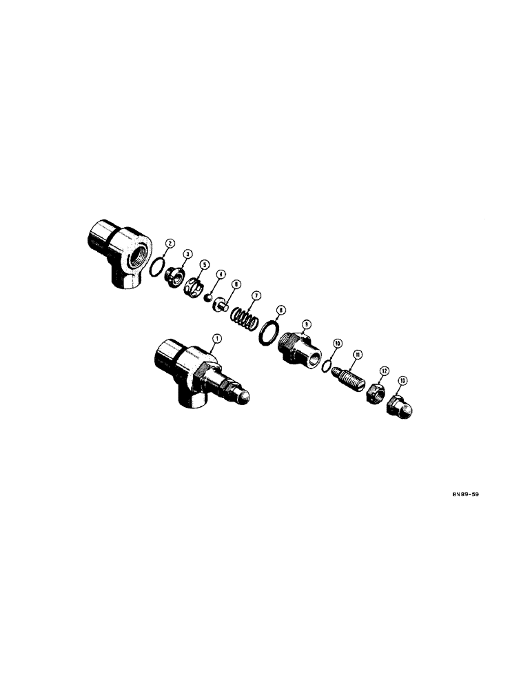 Схема запчастей Case 420 - (100[1]) - D24452 SPECIAL RELIEF VALVE (07) - HYDRAULIC SYSTEM