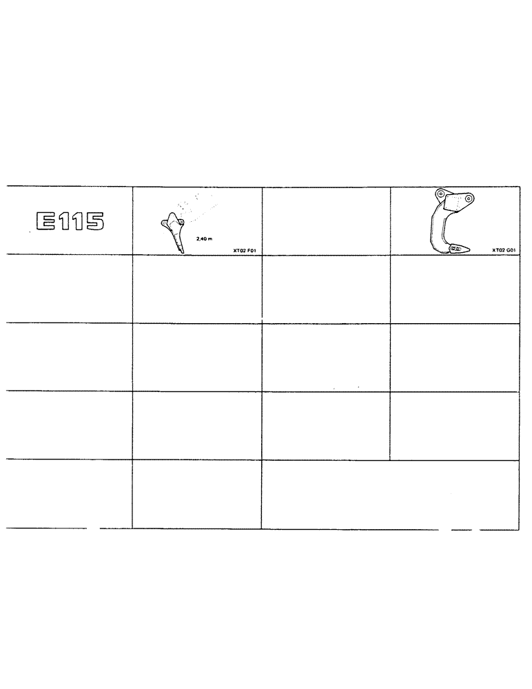 Схема запчастей Case 115CL - (0-25) - E115 