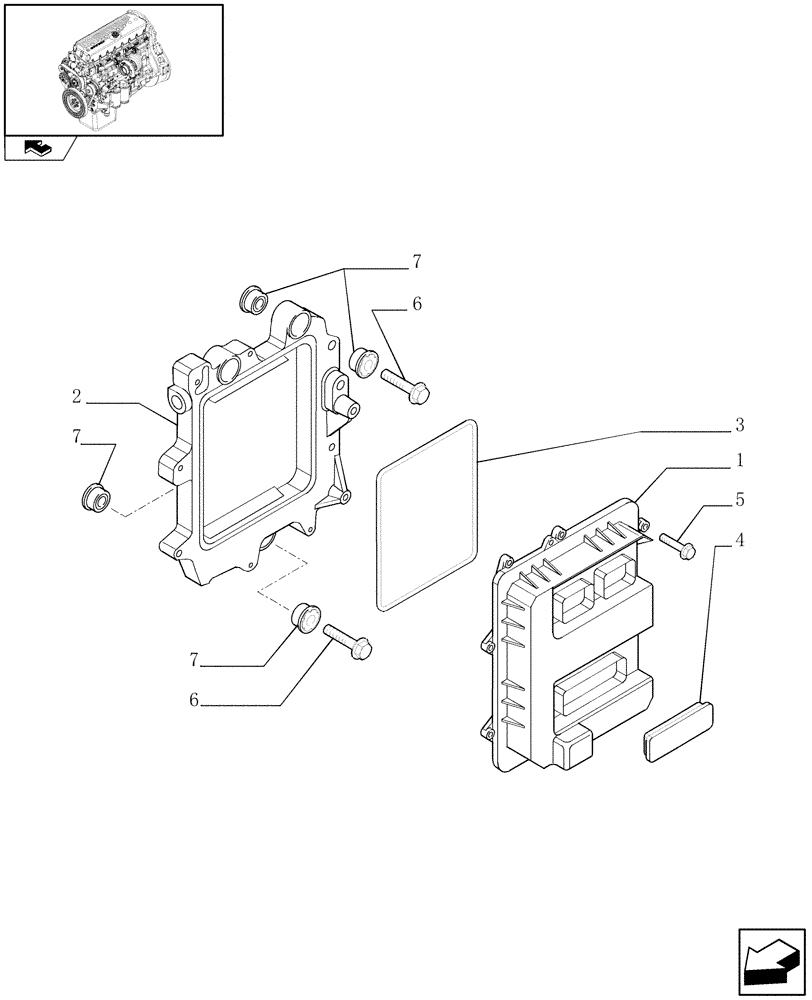 Схема запчастей Case F3AE0684S E908 - (0.17.0) - ELECTRONIC INJECTION (504188407) 