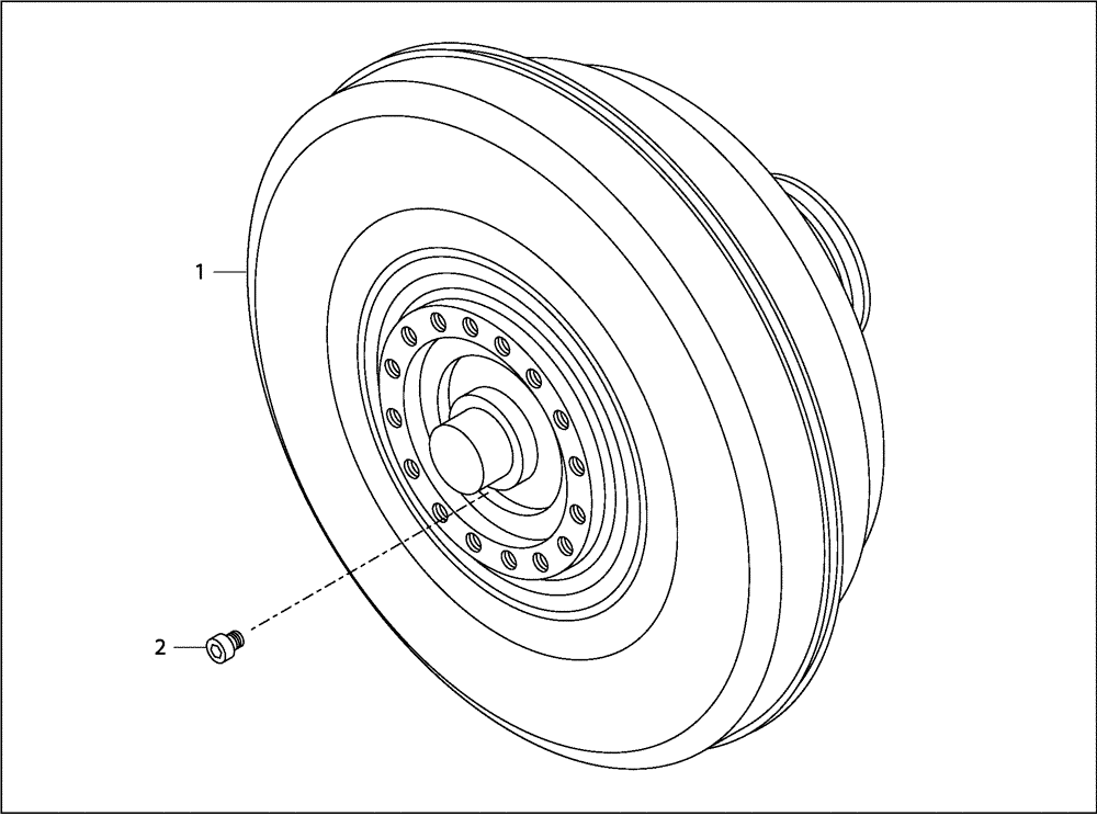 Схема запчастей Case 330B - (18A00000968[001]) - CONVERTER, GEARBOX W/O RETARDER (87450703) (03) - Converter / Transmission