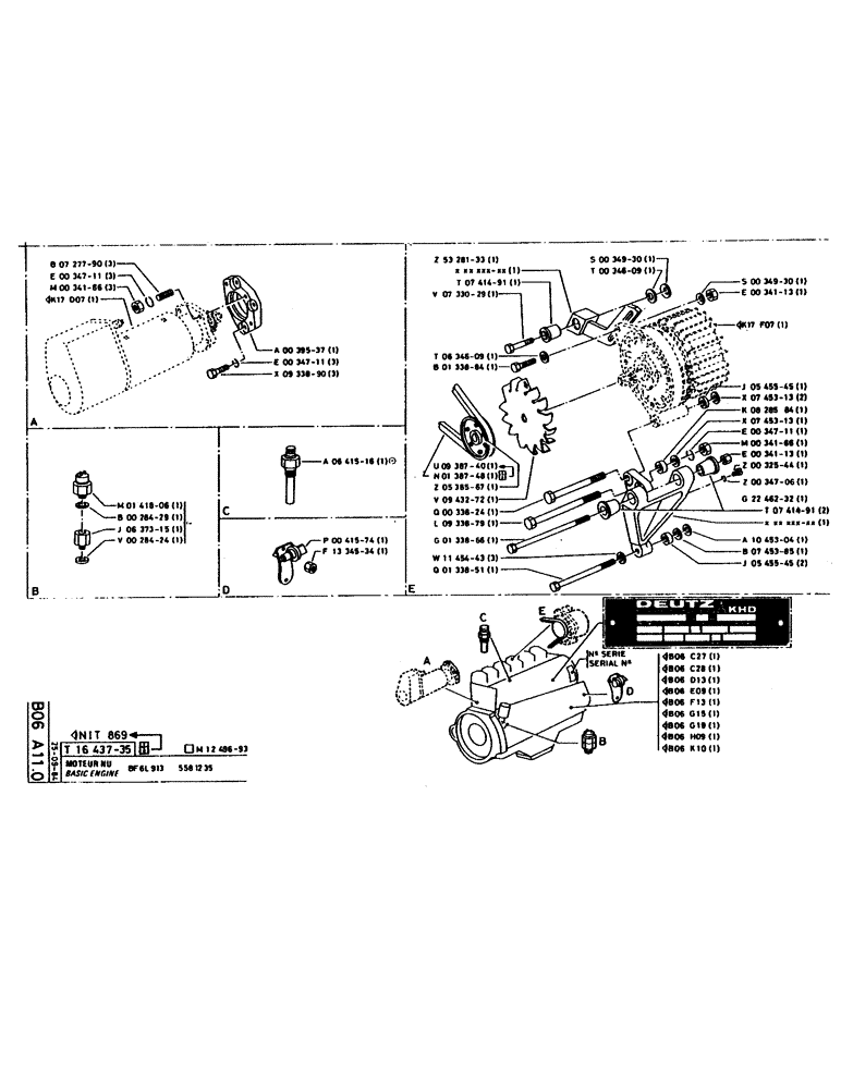 Схема запчастей Case 160CL - (048) - BASIC ENGINE (01) - ENGINE